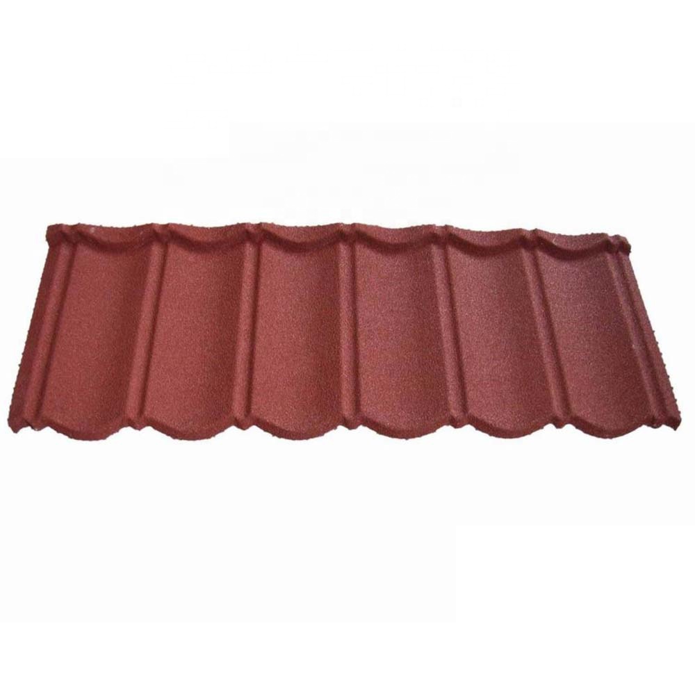 Bond color coated stone roof tiles  telhados sun terracotta Metal black and gray color Metal roof tile In Africa