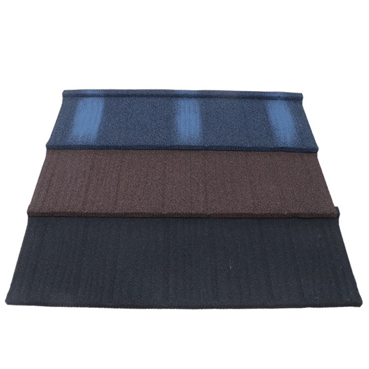 Wood Tile  Stone Coated Steel wave tile Roofing Sheet For house building