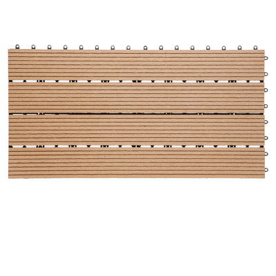 Environmentally friendly and easy to install Plastic Planks outdoor anti-rot composite wpc interlocking decking tiles