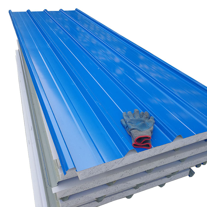 Galvanized steel cladding system roof and wall EPS sandwich panel 
