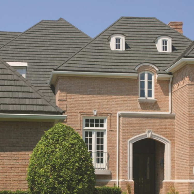 0.30mm Alu-zinc color stone coated metal roof For Villa Terracotta
