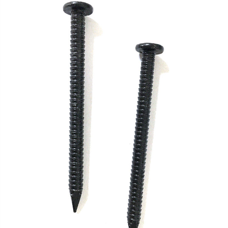 Black Round Head Nails Wire Nails For Stone Coated Steel Roofing Accessories 
