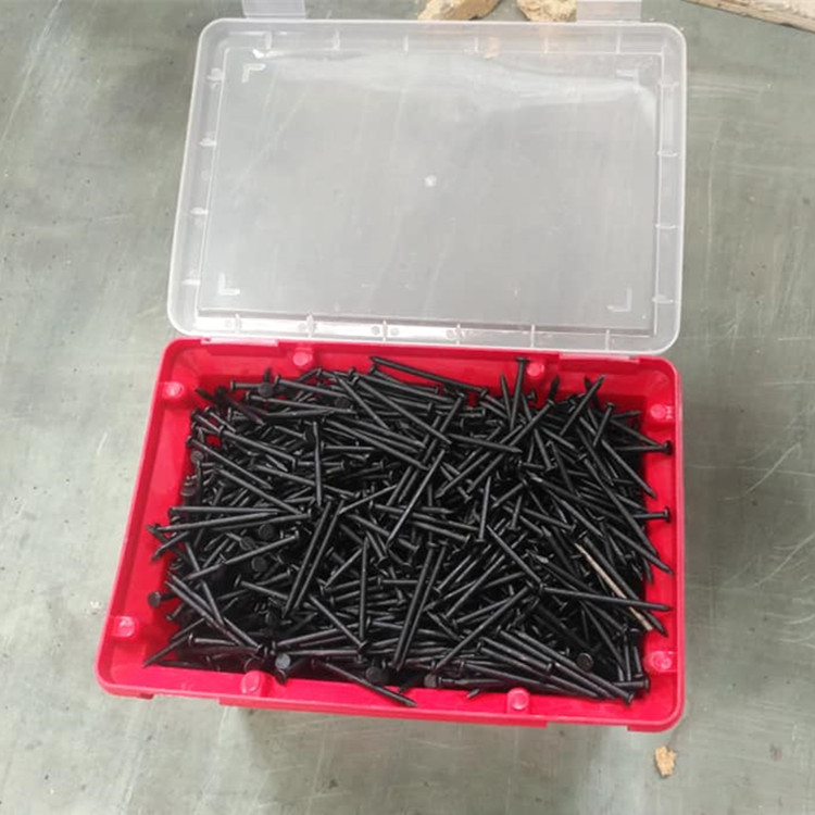 Black Round Head Nails Wire Nails For Stone Coated Steel Roofing Accessories 