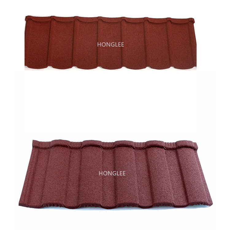 Stone Coated Steel Roofing Cost DX51D  Stone Covered Metal Roof For House Building 