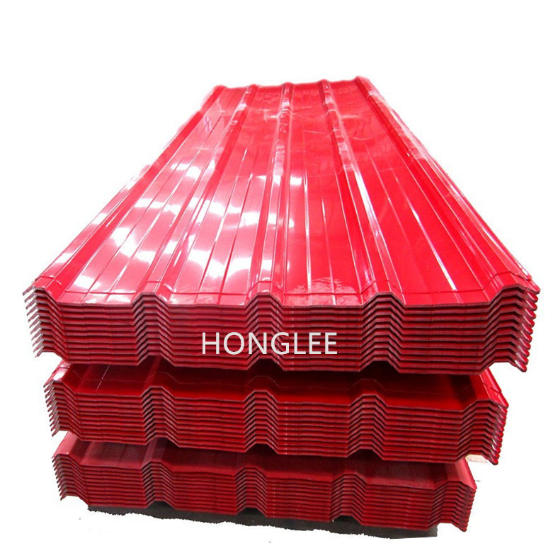 HONGLEE Galvanized  Corrugated Steel Roofing Tile  Aluminium Metal Roofing Sheet For House Building 