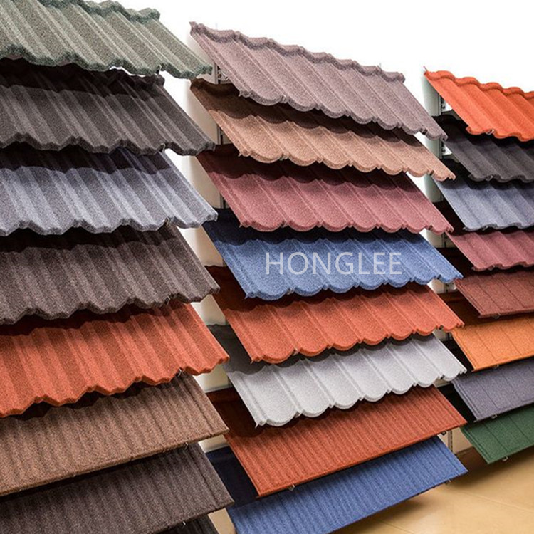 HONGLEE Stone Coated Metal  Roofing Tile  Color Coated Metal Roof Sheet IBR sheet